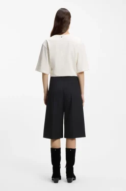 Regular-Fit Bermuda-Hose mit ausgestelltem Bein
