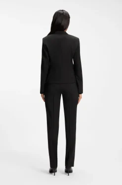 Regular-Fit Blazer aus in Italien gefertigter Schurwolle