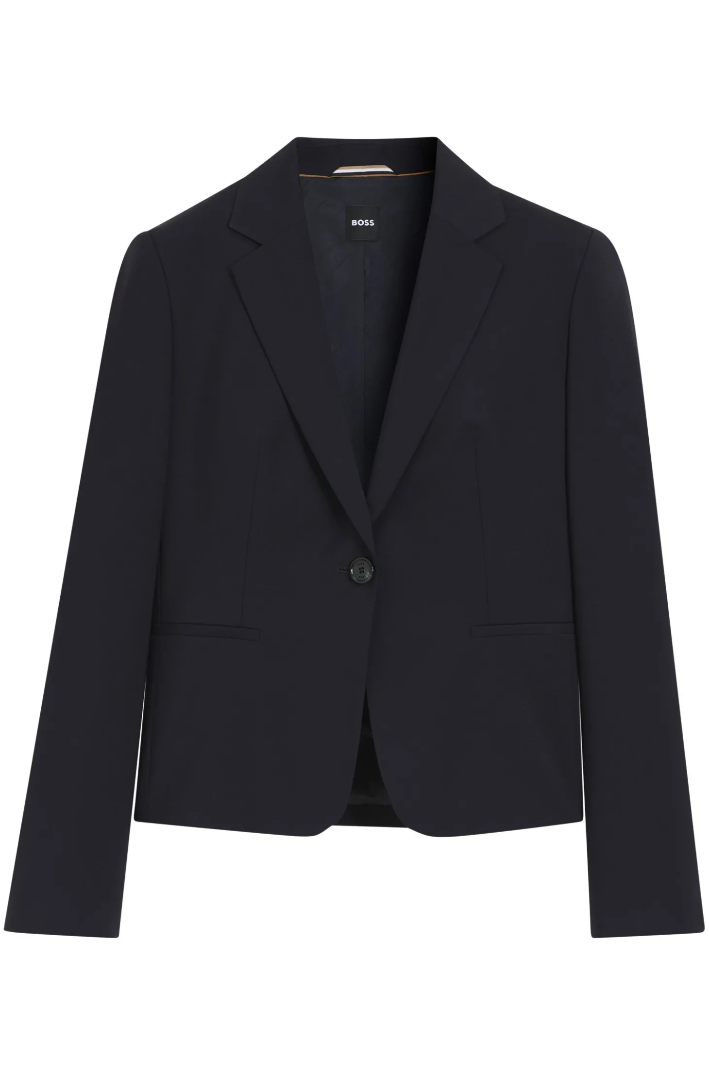 Regular-Fit Blazer aus in Italien gefertigter Schurwolle