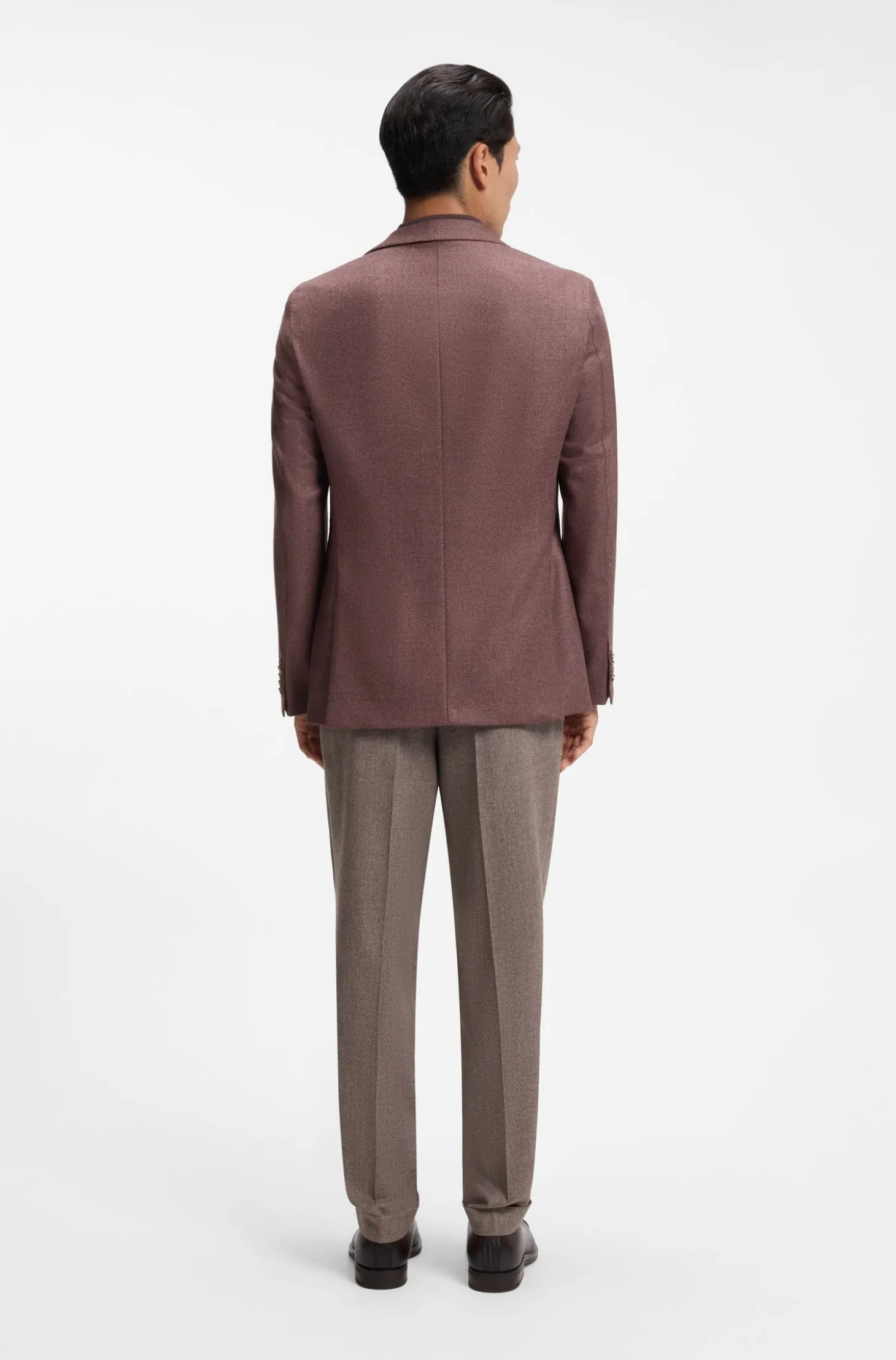 Regular-Fit Blazer aus Schurwolle mit Seidenanteil