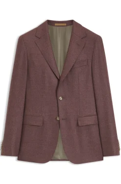 Regular-Fit Blazer aus Schurwolle mit Seidenanteil