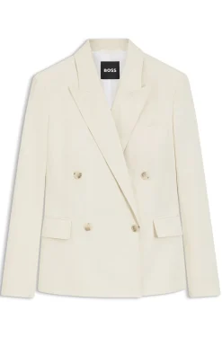 Regular-Fit Blazer aus Stretch-Baumwolle