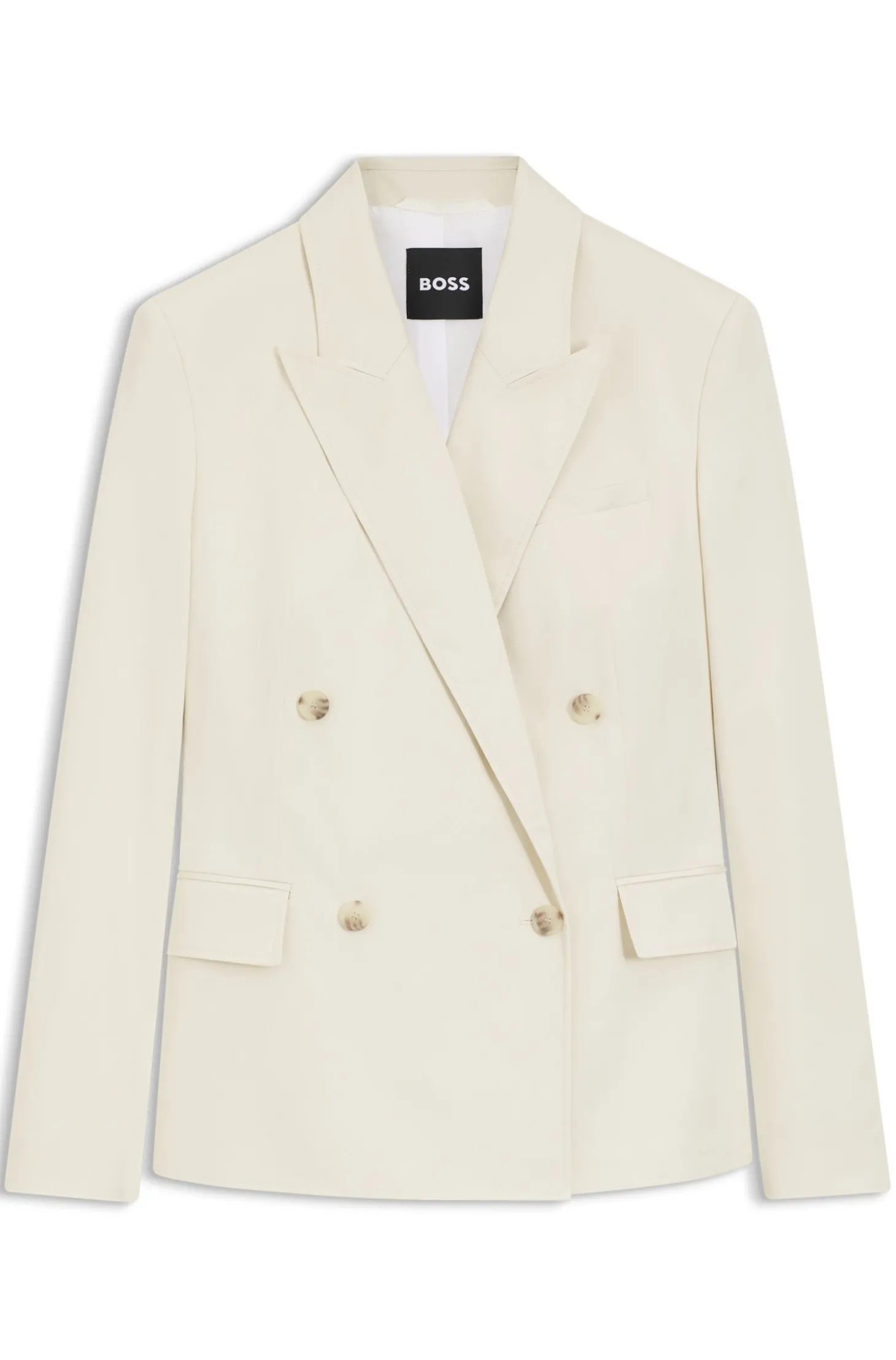 Regular-Fit Blazer aus Stretch-Baumwolle
