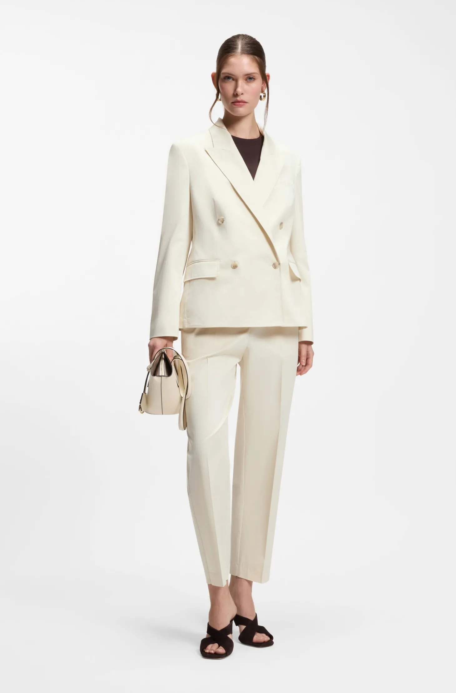 Regular-Fit Blazer aus Stretch-Baumwolle