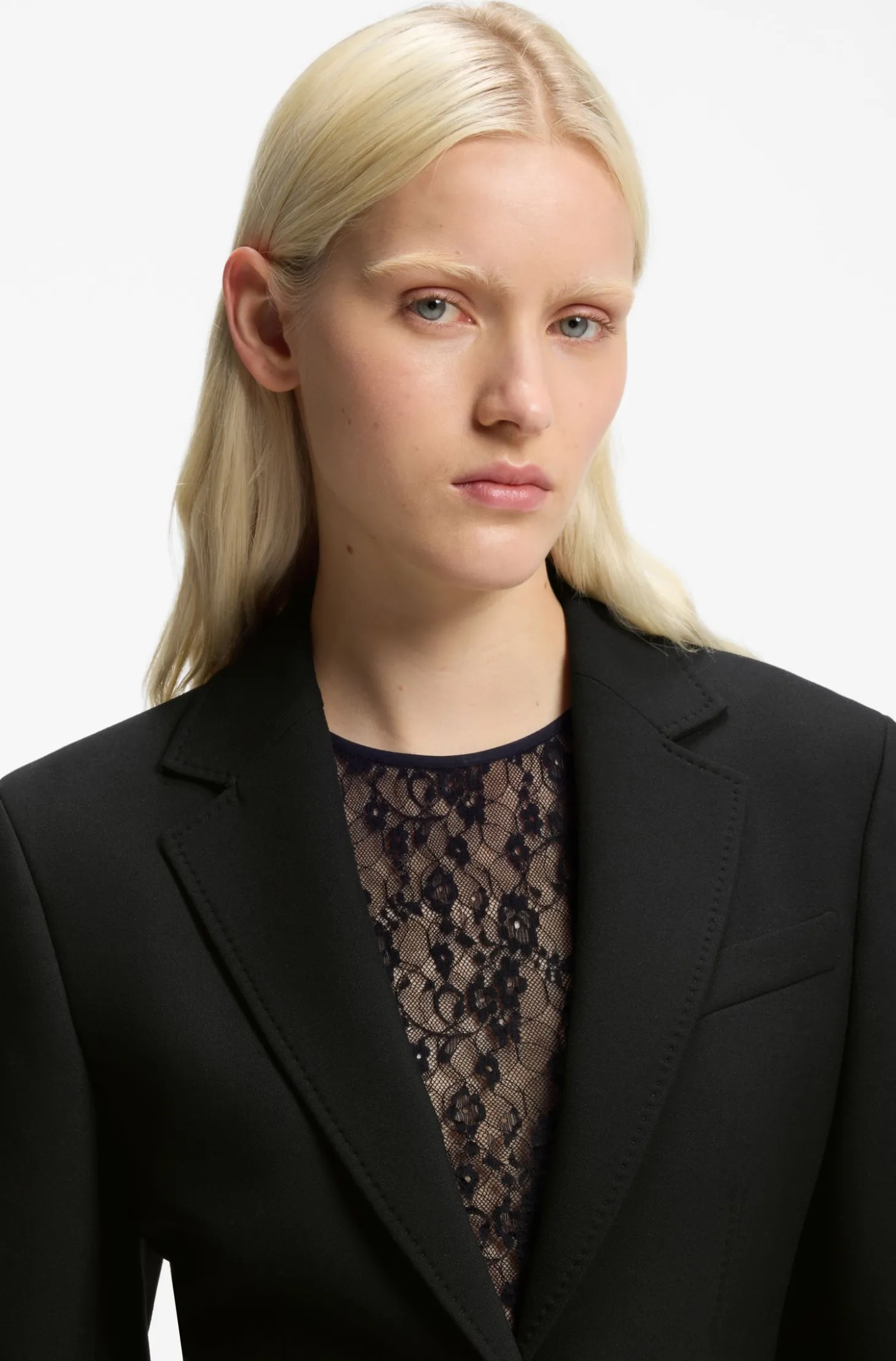 Regular-Fit Blazer aus Stretch-Twill