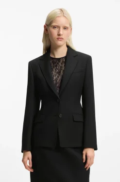 Regular-Fit Blazer aus Stretch-Twill