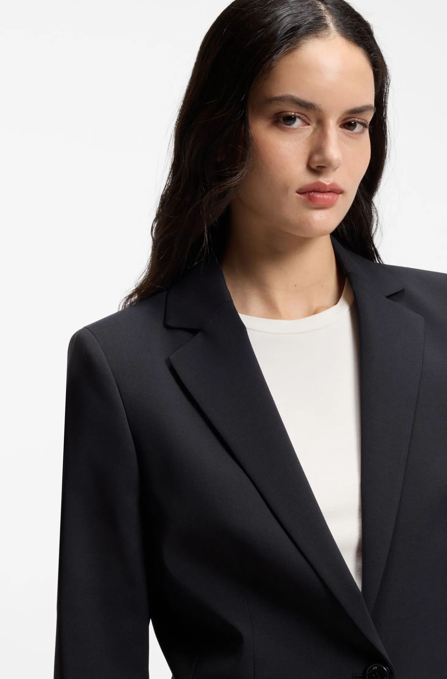 Regular-Fit Blazer mit fallendem Revers