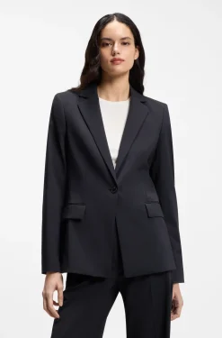 Regular-Fit Blazer mit fallendem Revers