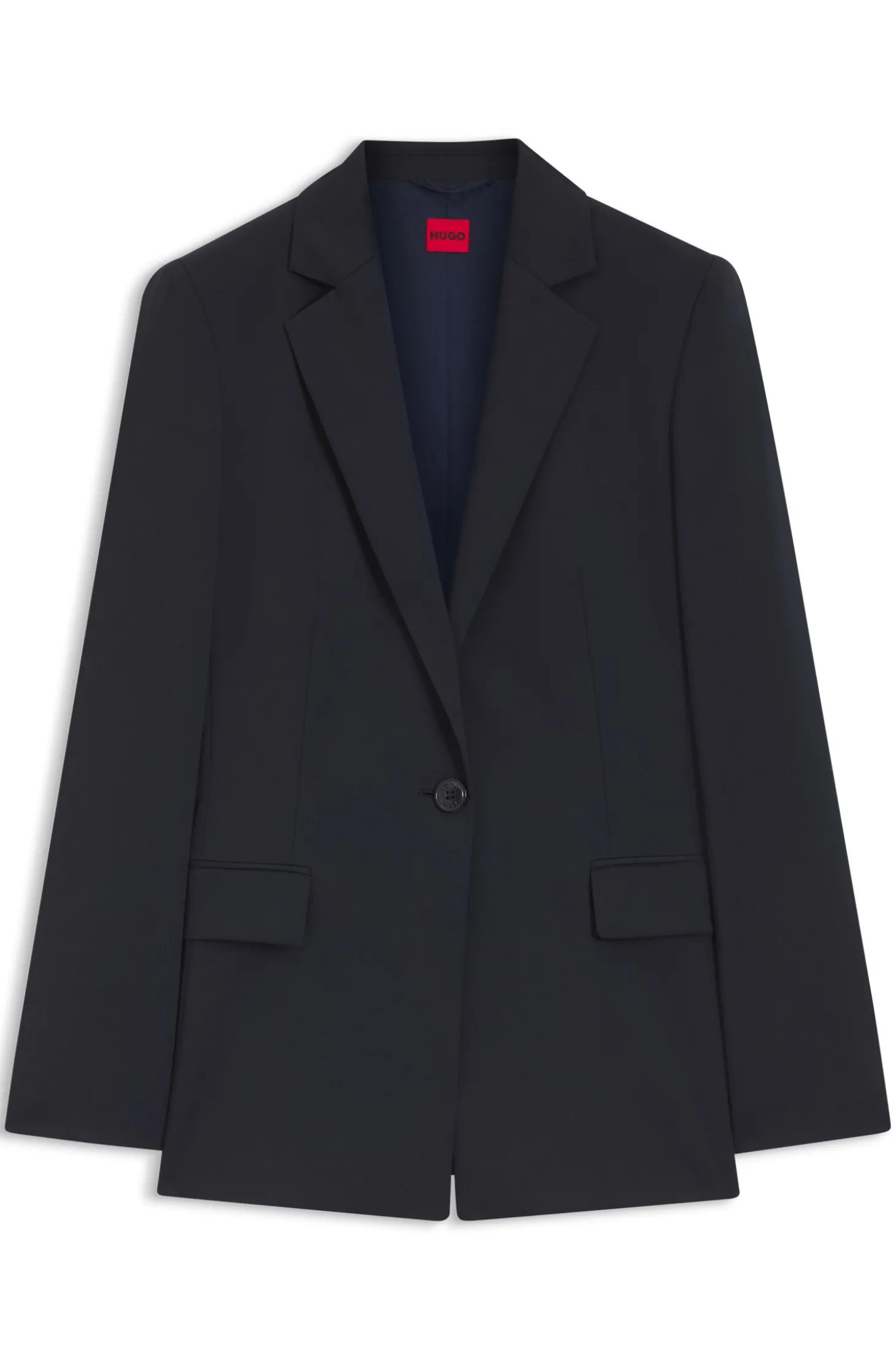 Regular-Fit Blazer mit fallendem Revers