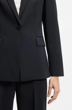 Regular-Fit Blazer mit fallendem Revers