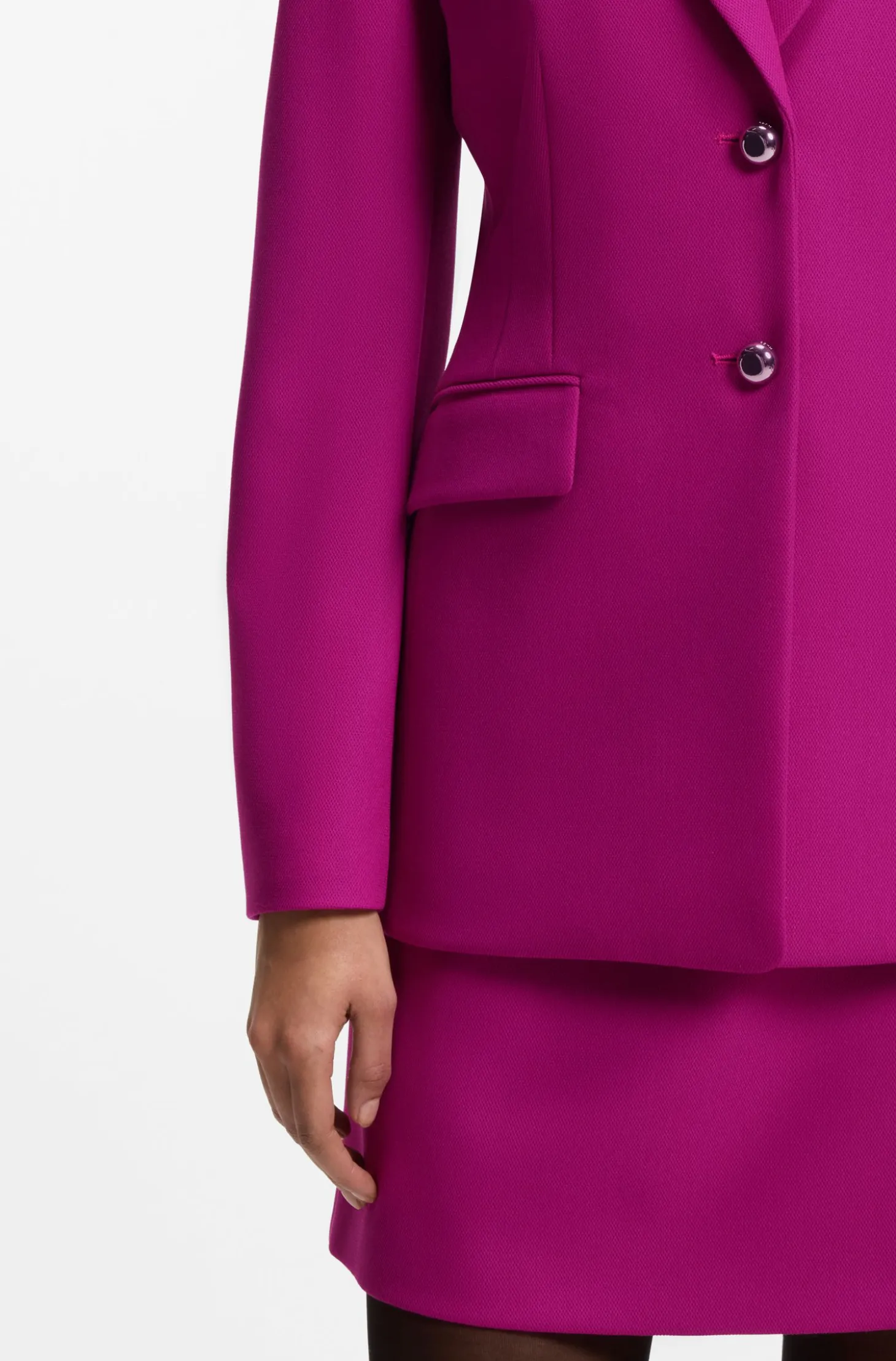 Regular-Fit Blazer mit Metallknöpfen