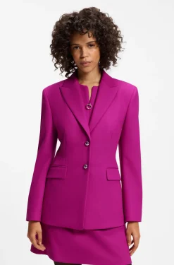 Regular-Fit Blazer mit Metallknöpfen
