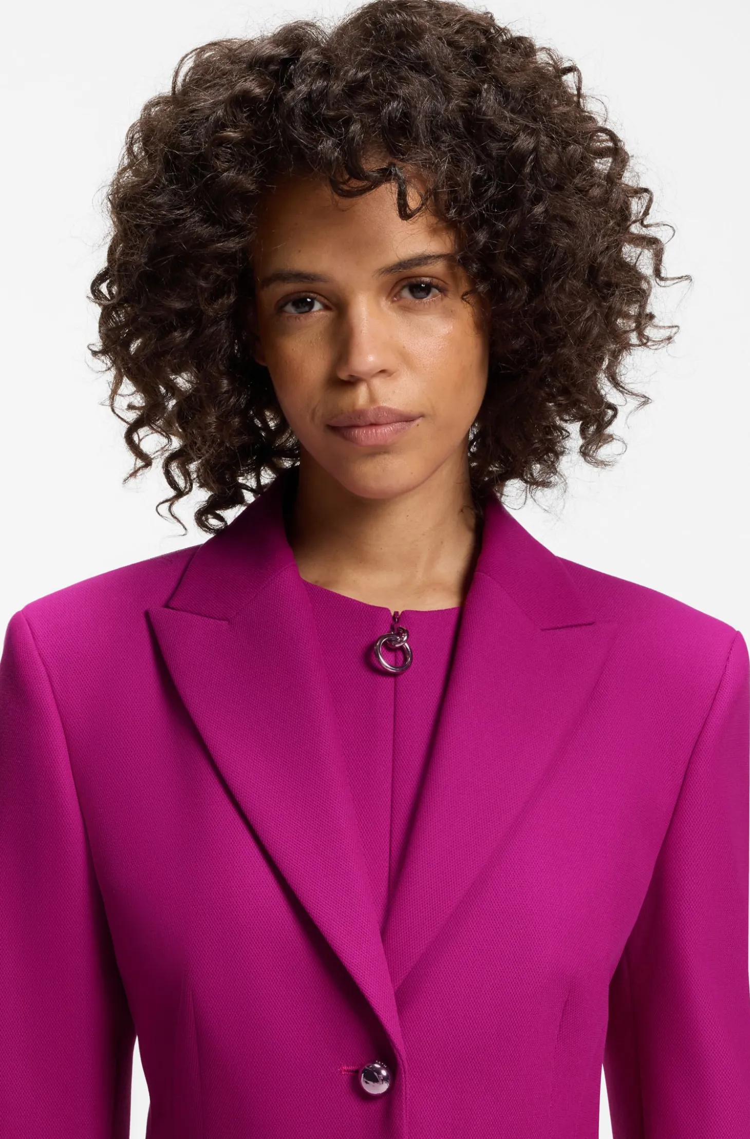 Regular-Fit Blazer mit Metallknöpfen