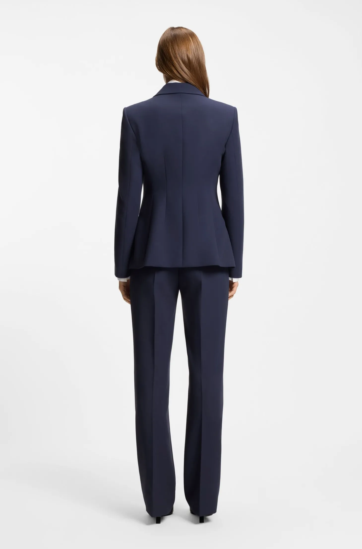 Regular-Fit Blazer mit Metallknopf