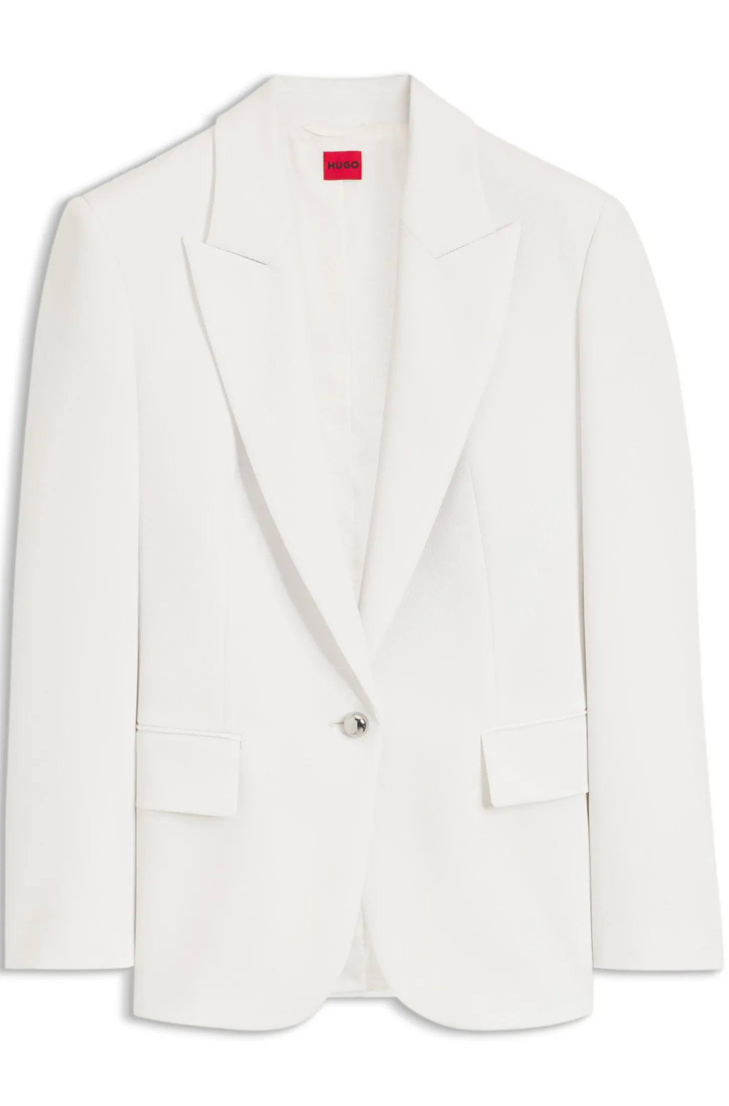 Regular-Fit Blazer mit Metallknopf