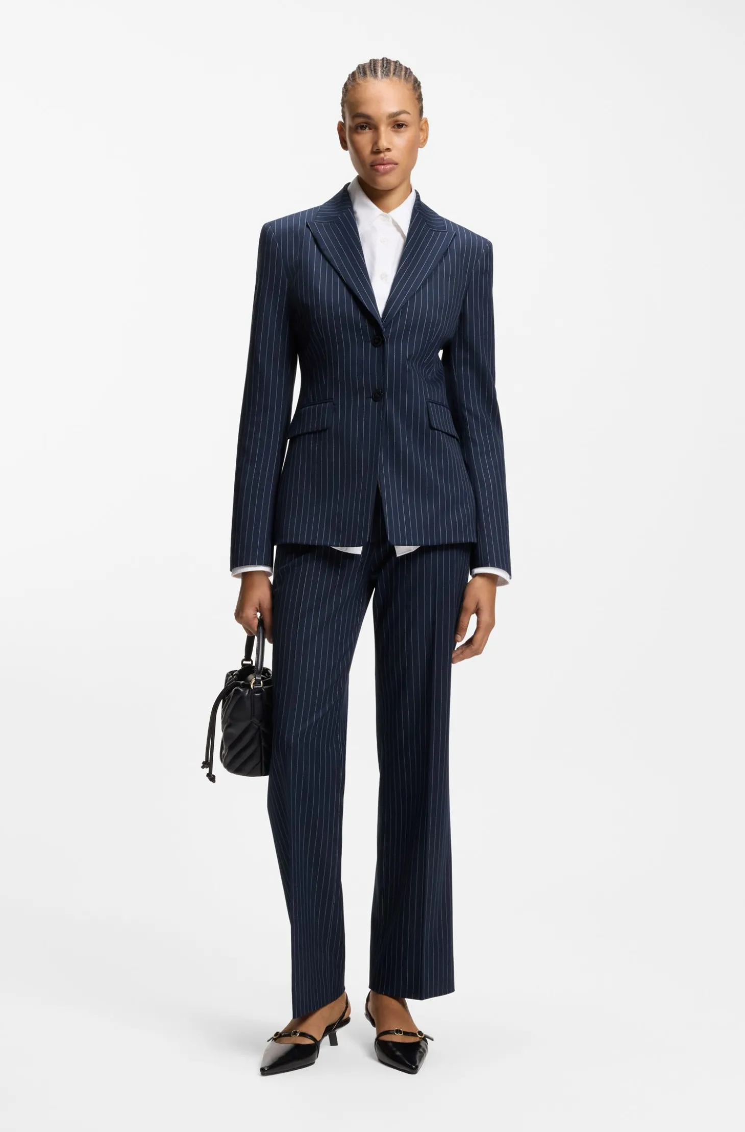 Regular-Fit Blazer mit Nadelstreifen