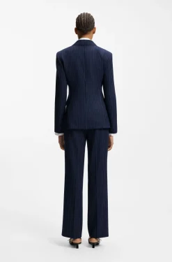 Regular-Fit Blazer mit Nadelstreifen