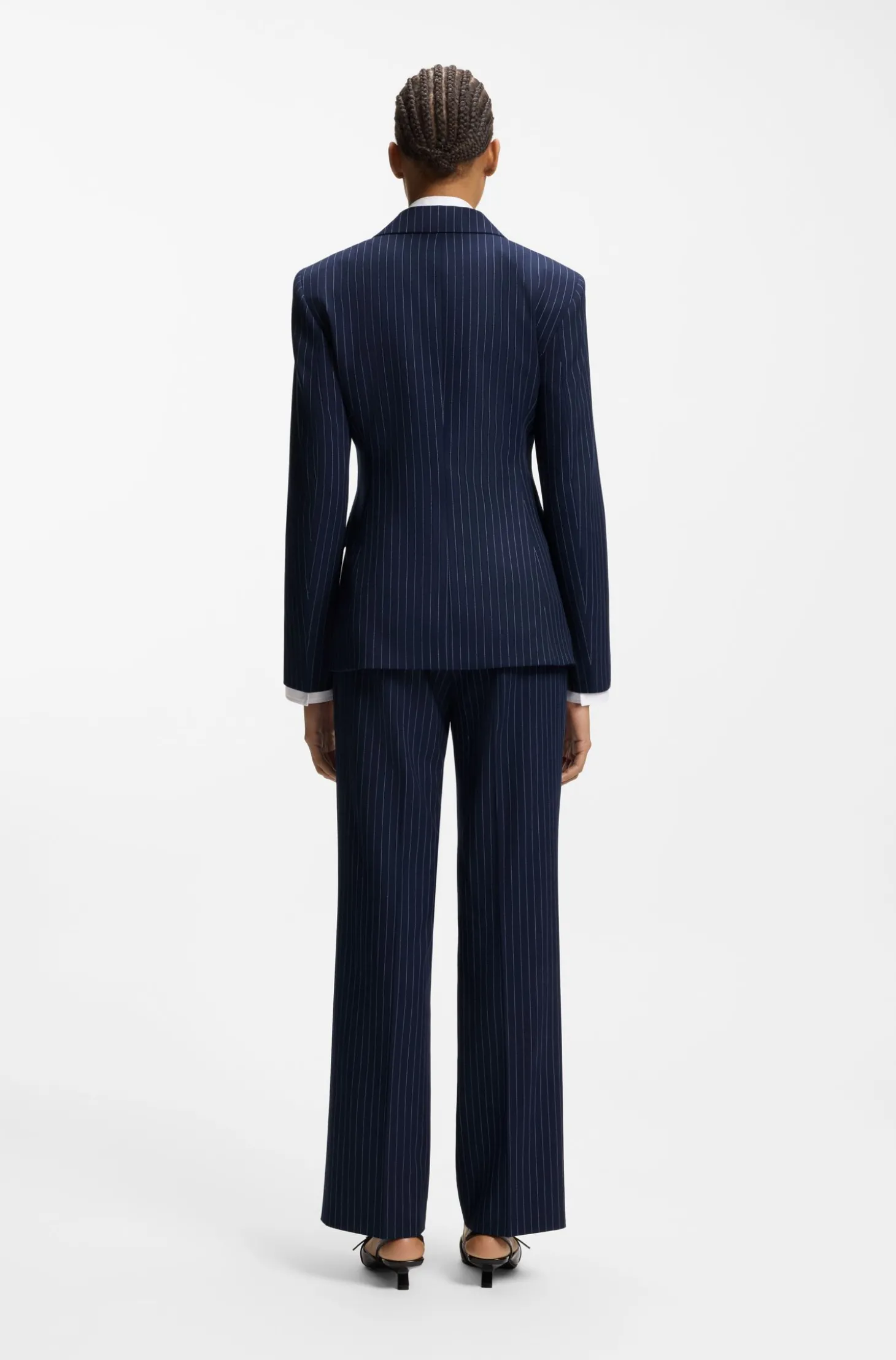 Regular-Fit Blazer mit Nadelstreifen