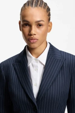 Regular-Fit Blazer mit Nadelstreifen