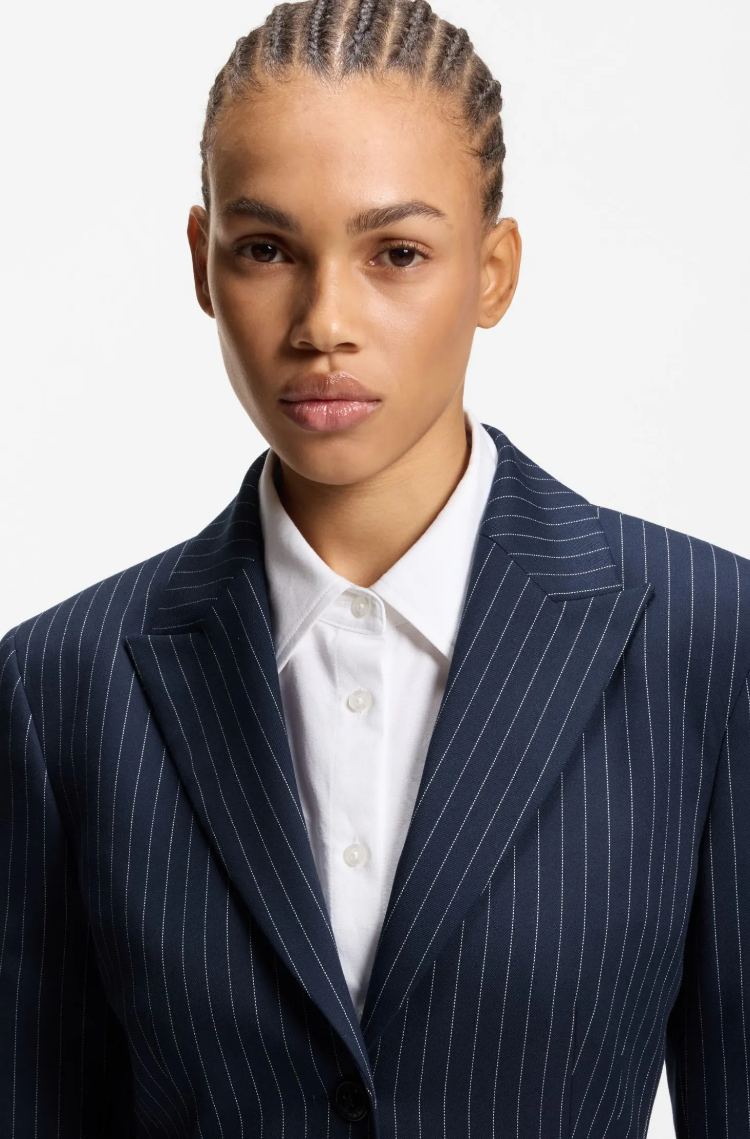 Regular-Fit Blazer mit Nadelstreifen
