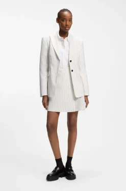 Regular-Fit Blazer mit Nadelstreifen