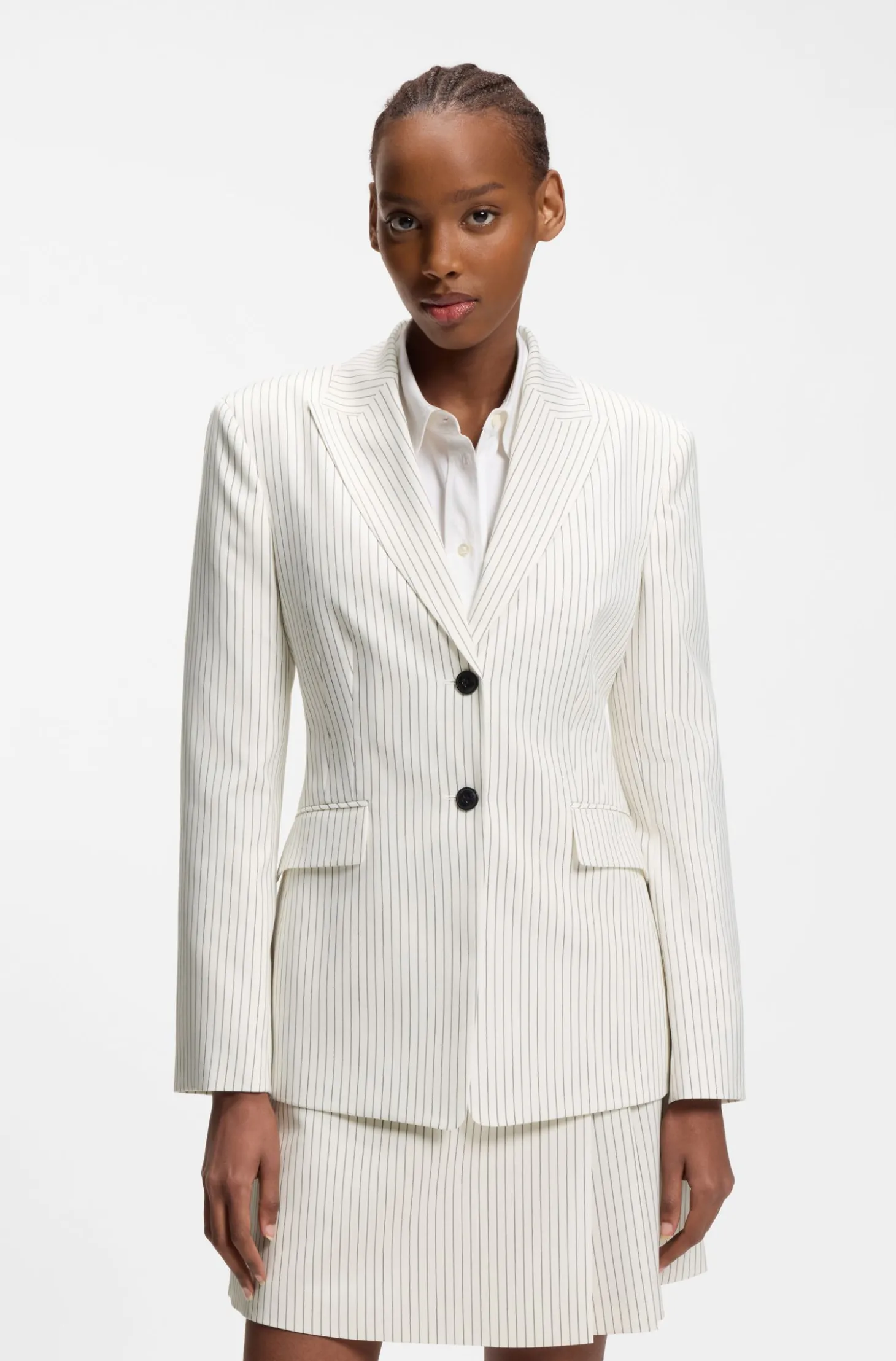 Regular-Fit Blazer mit Nadelstreifen