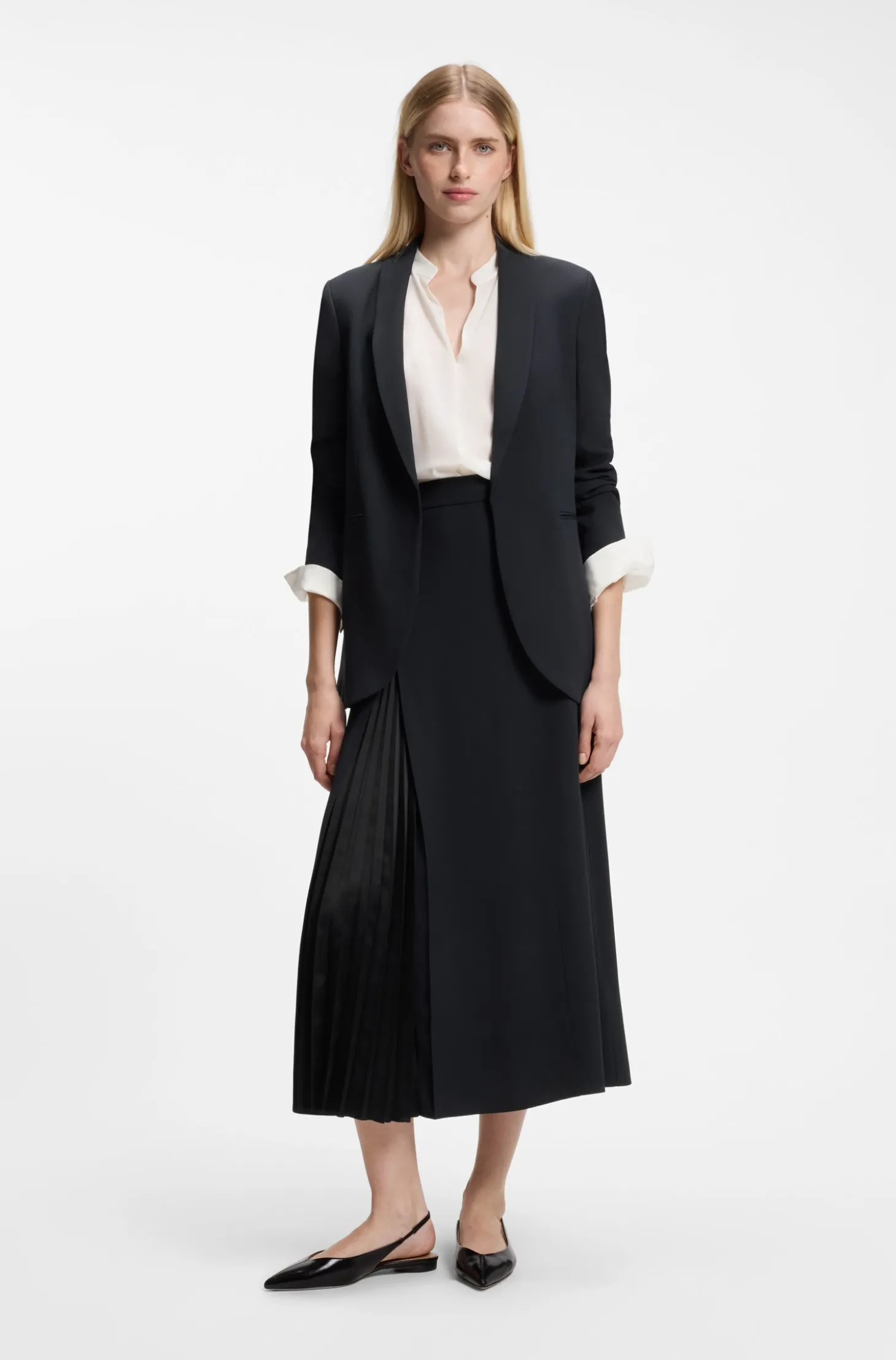 Regular-Fit Blazer ohne Verschluss