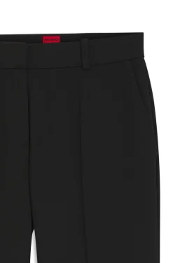 Regular-Fit Bootcut-Hose aus Stretch-Gewebe