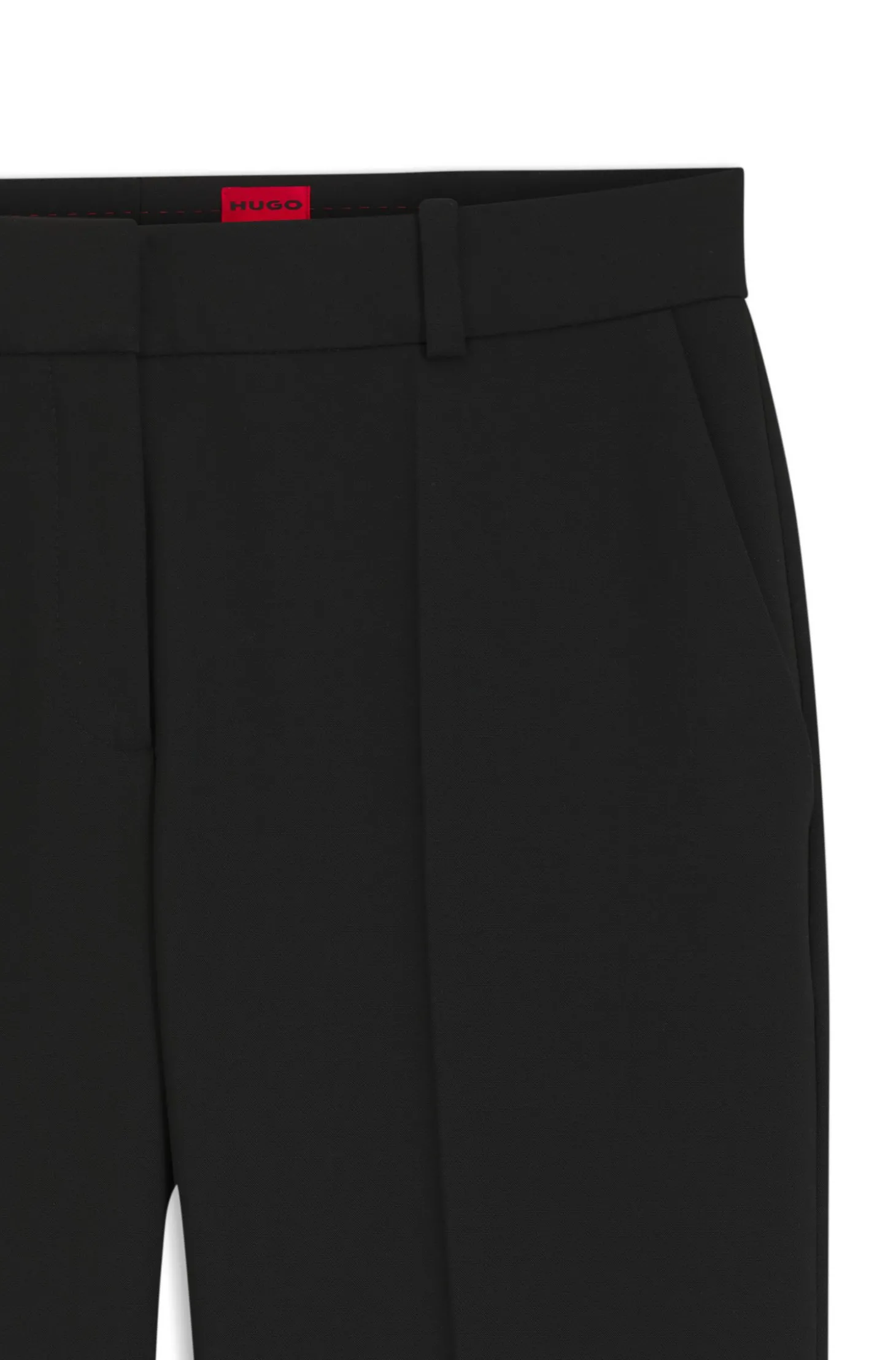Regular-Fit Bootcut-Hose aus Stretch-Gewebe