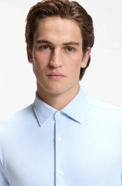 Regular-Fit Business-Hemd aus Stretch-Jersey