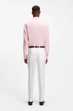 Regular-Fit Button-Down-Hemd aus Leinen