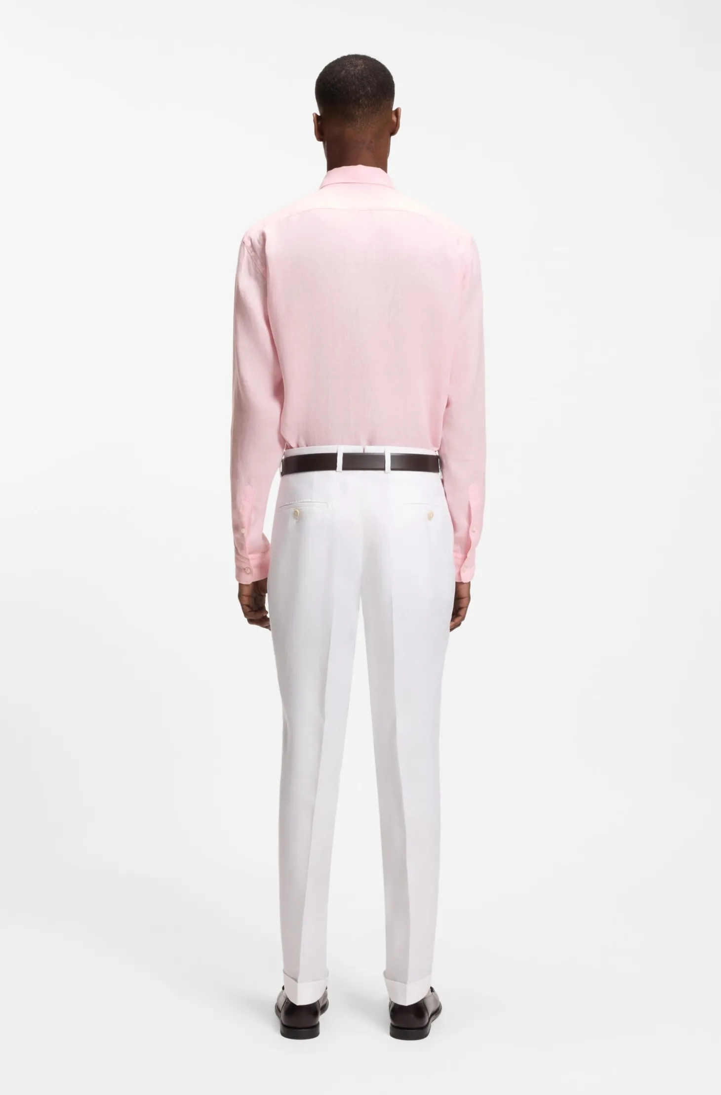 Regular-Fit Button-Down-Hemd aus Leinen