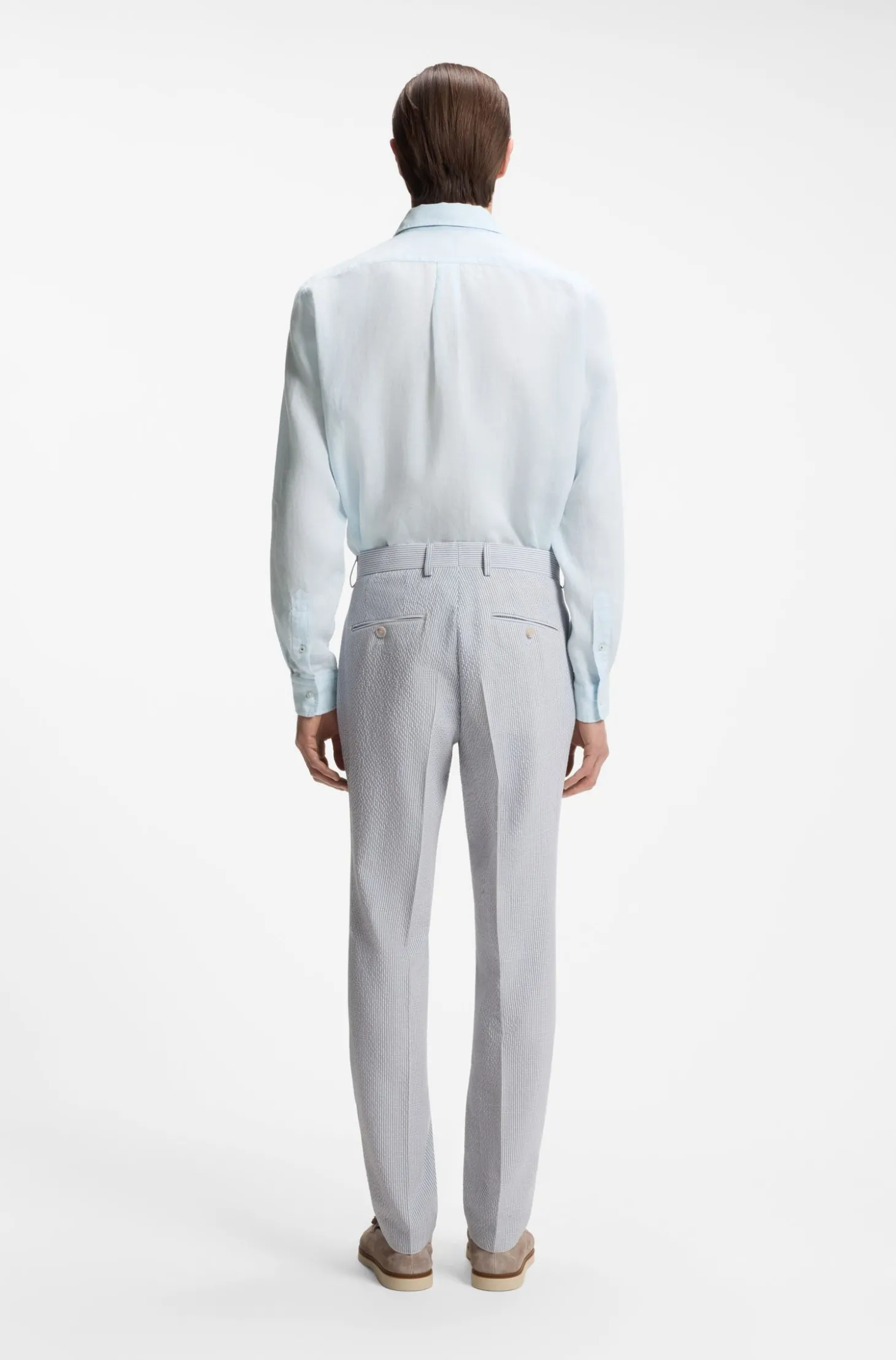 Regular-Fit Button-Down-Hemd aus Leinen