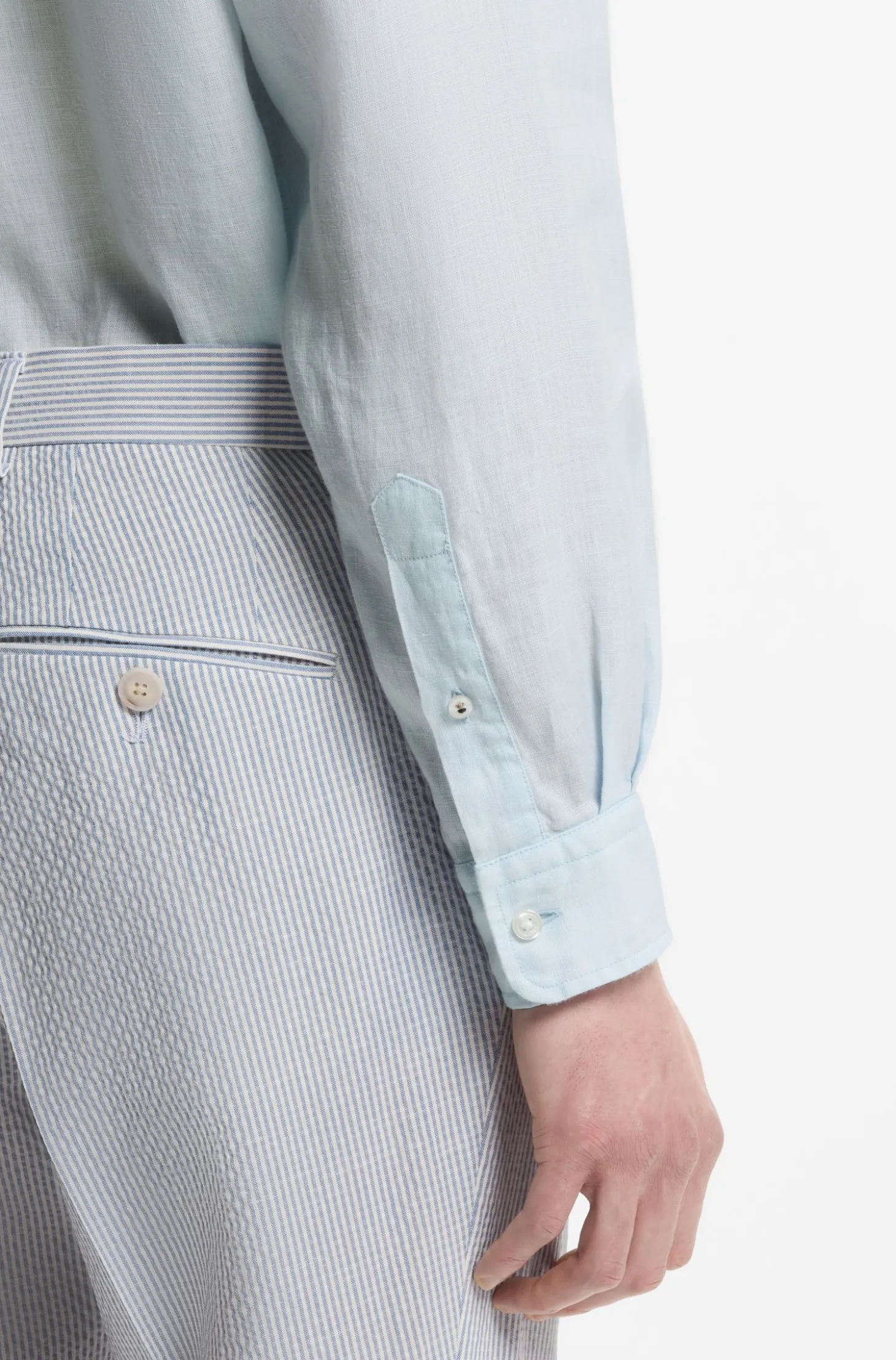 Regular-Fit Button-Down-Hemd aus Leinen