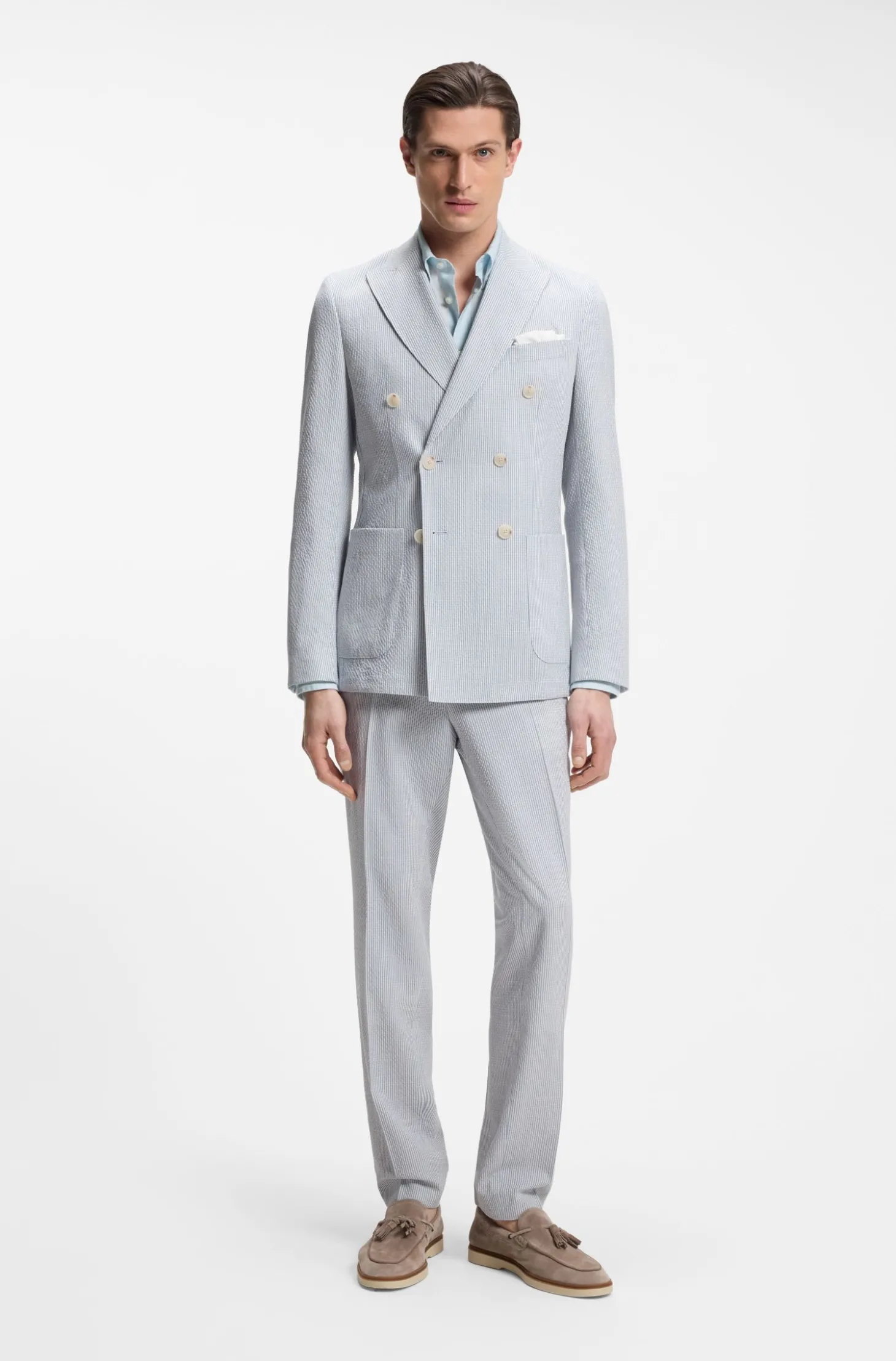 Regular-Fit Button-Down-Hemd aus Leinen
