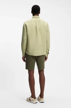 Regular-Fit Button-Down-Hemd aus Leinen