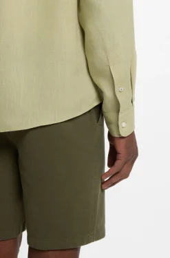 Regular-Fit Button-Down-Hemd aus Leinen