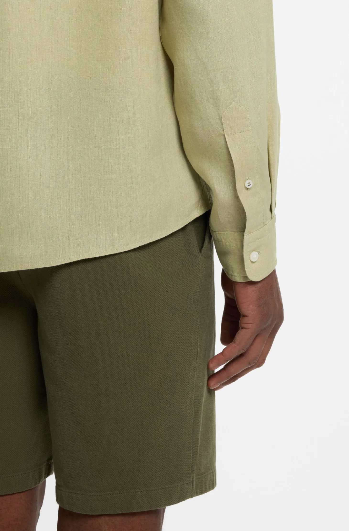 Regular-Fit Button-Down-Hemd aus Leinen