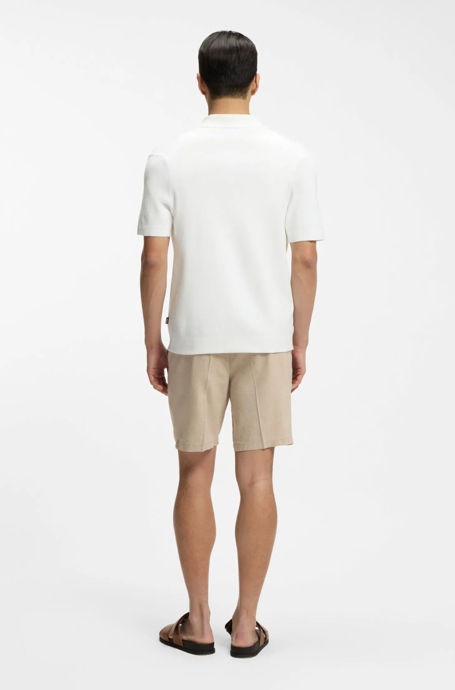 Regular-Fit Cardigan aus Baumwolle mit Streifen-Dessin