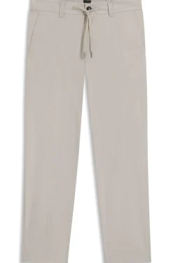Regular-Fit Chino aus Popeline-Baumwoll-Mix