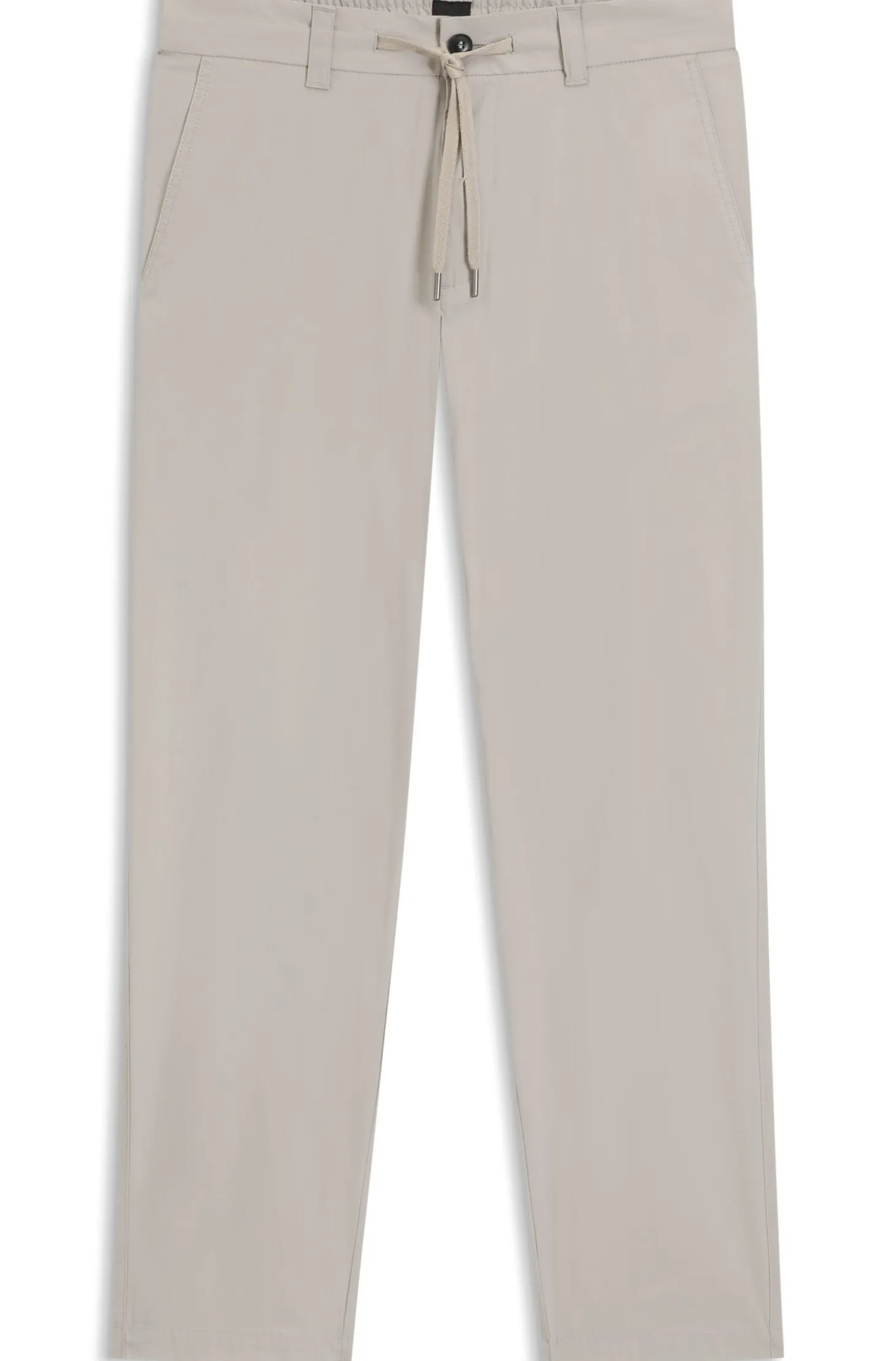 Regular-Fit Chino aus Popeline-Baumwoll-Mix