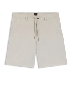 Regular-Fit Chino-Shorts aus Popeline im Baumwoll-Mix