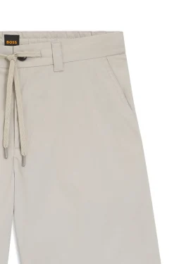Regular-Fit Chino-Shorts aus Popeline im Baumwoll-Mix