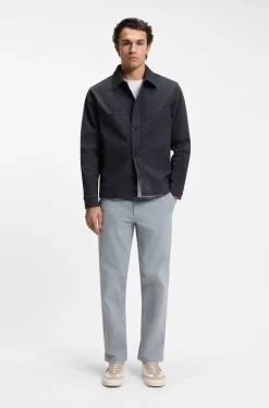 Regular-Fit Denim-Hemd aus Stretch-Baumwolle