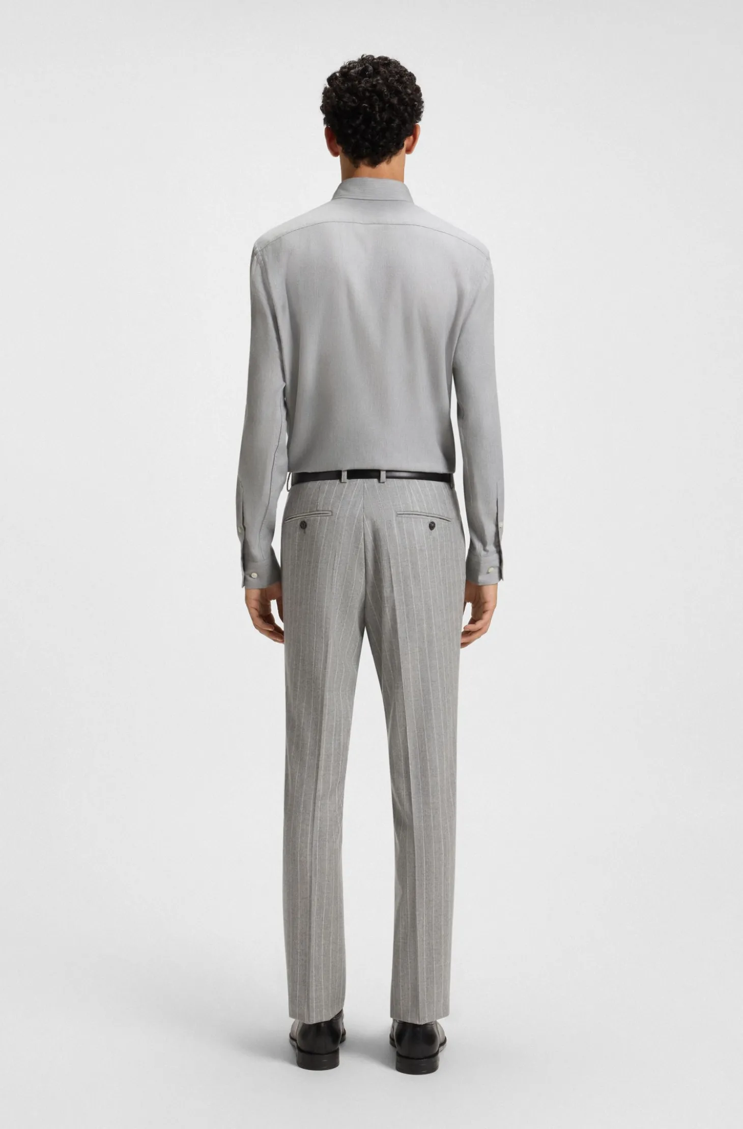 Regular-Fit Flanell-Hemd aus Baumwoll-Mix