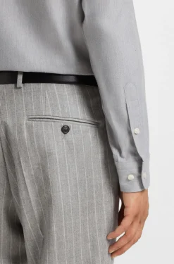 Regular-Fit Flanell-Hemd aus Baumwoll-Mix