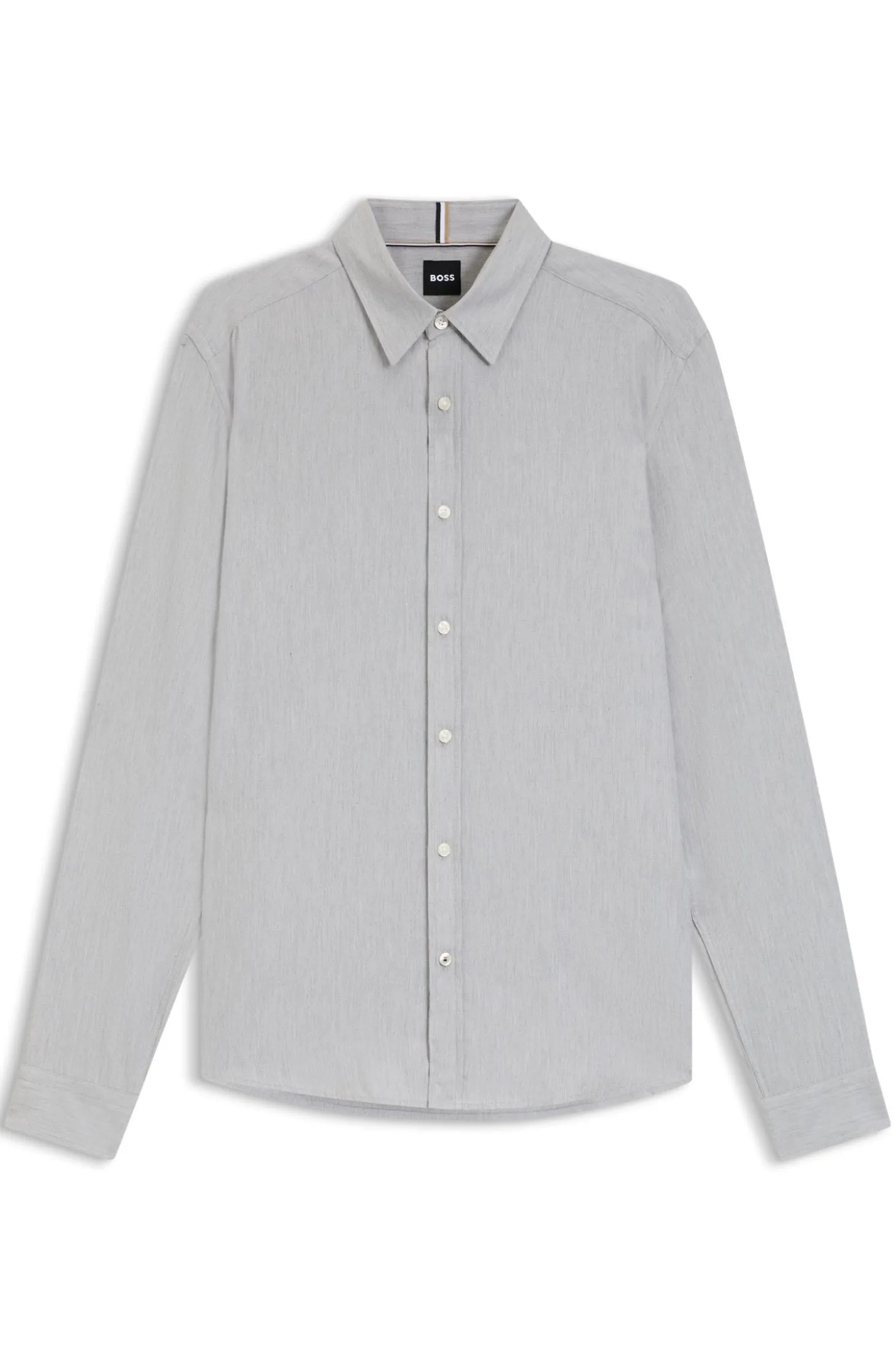 Regular-Fit Flanell-Hemd aus Baumwoll-Mix