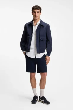 Regular-Fit Hemd aus Baumwoll-Twill mit Button-Down-Kragen