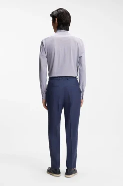 Regular-Fit Hemd aus bedrucktem Performance-Stretch-Jersey