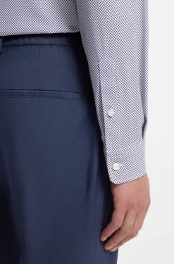 Regular-Fit Hemd aus bedrucktem Performance-Stretch-Jersey